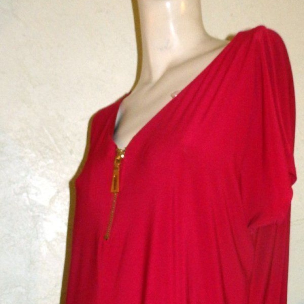 CB Established Red Knit Sheath Dress - Picture 4 of 4